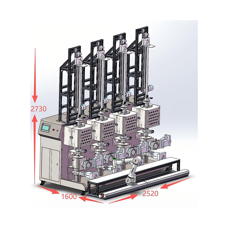 1200℃自动化四工位淬火炉OP-1200-LT-DQ-4-RPA